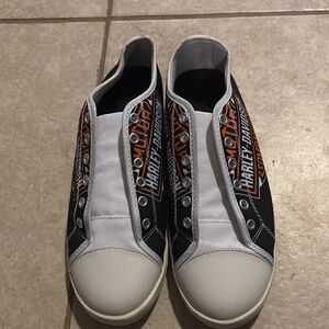 Harley-Davidson Black and White Sneakers